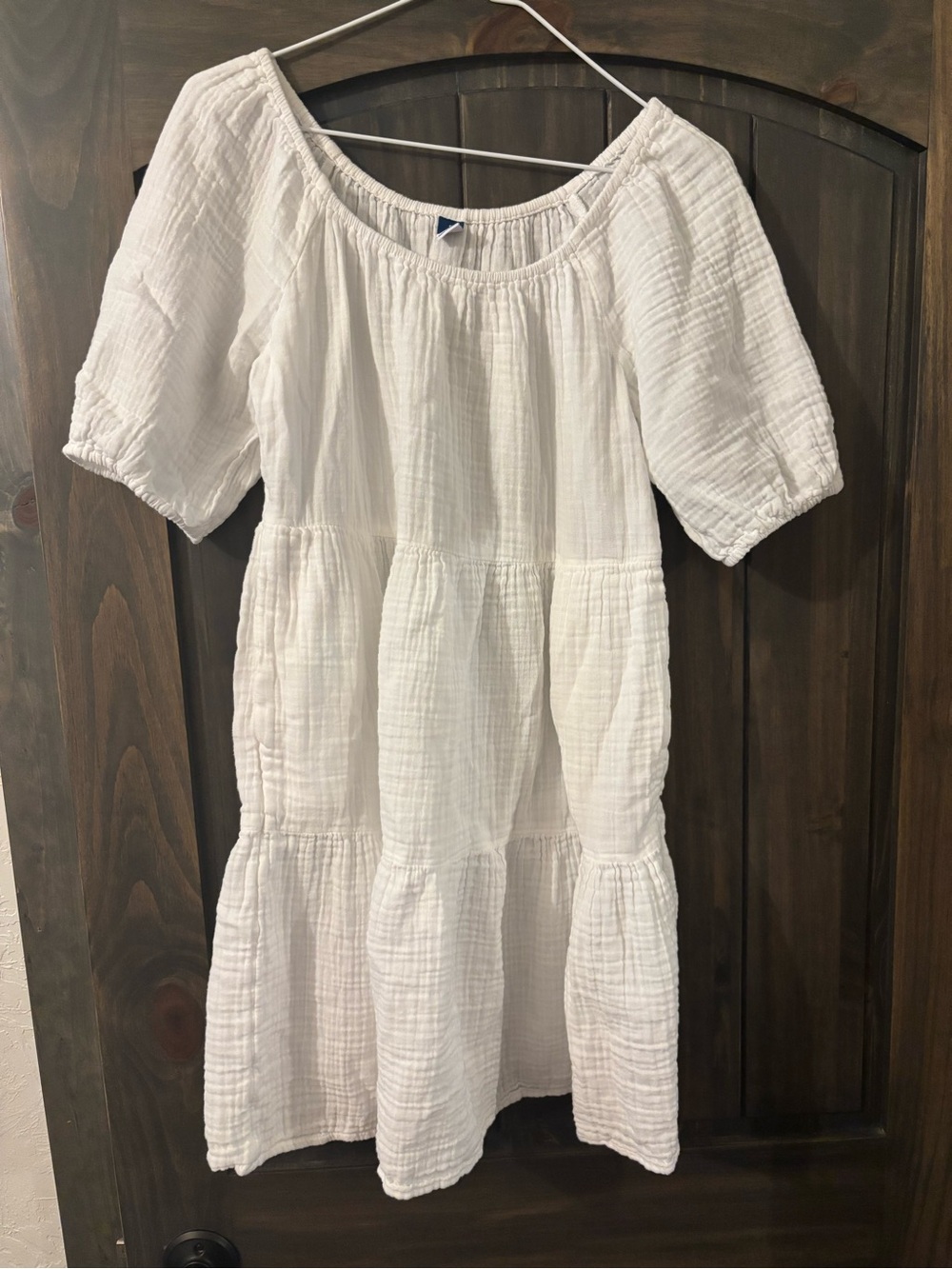old navy white cotton gauze sundress